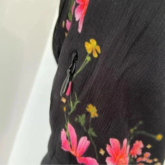 NEW All Saints Safiya Solanio Ruched Maxi Dress size US 4 - Picture 11 of 14